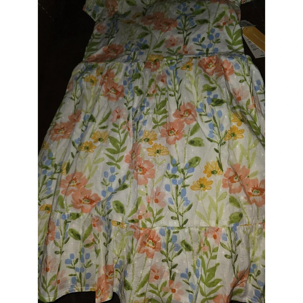 Gymboree prairie fields spring Easter floral cap sleeve‎ dress size 8 nwt